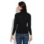 Pulover din casmir si matase William de Faye WF752 Negru fotografia produsului View 2 S