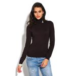 Pulover din casmir si matase William de Faye WF752 maro fotografia produsului
