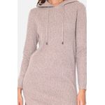 Rochie din casmir si matase CJF1235 Bej fotografia produsului View 4 S