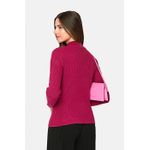 Cardigan din casmir si matase WF1228 Ciclam fotografia produsului View 2 S