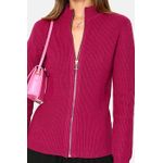 Cardigan din casmir si matase WF1228 Ciclam fotografia produsului View 4 S