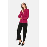 Cardigan din casmir si matase WF1228 Ciclam fotografia produsului View 3 S