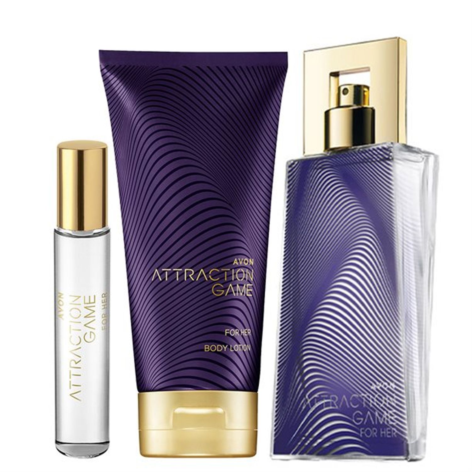 Set Attraction Game Ea Parfum 50 ml, lotiune 150 ml si mini apa parfum 10 ml fotografia produsului