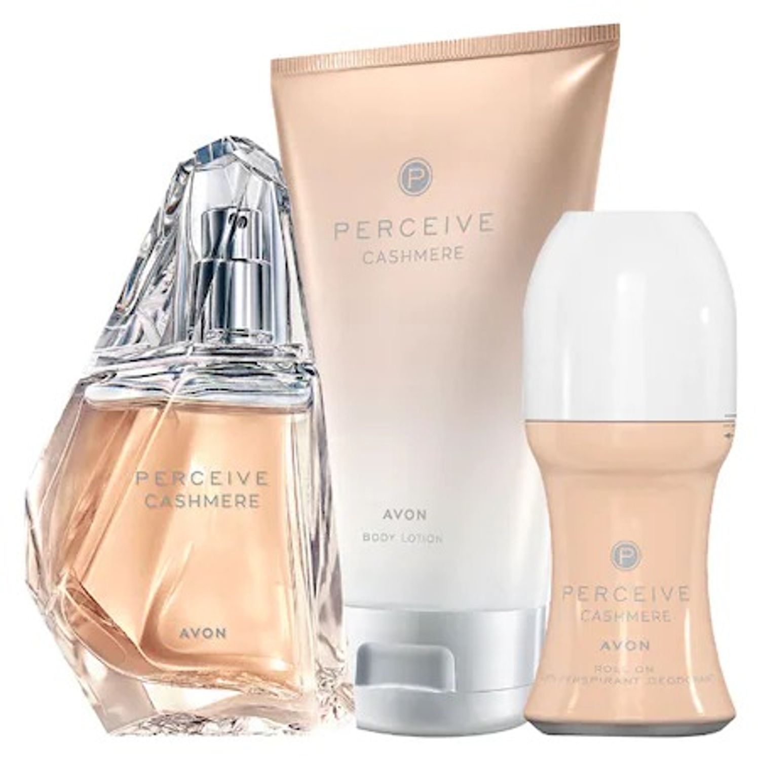 Set Perceive Cashmere Ea Parfum 50ml, Lotiune 150ml, Roll-on 50 ml fotografia produsului