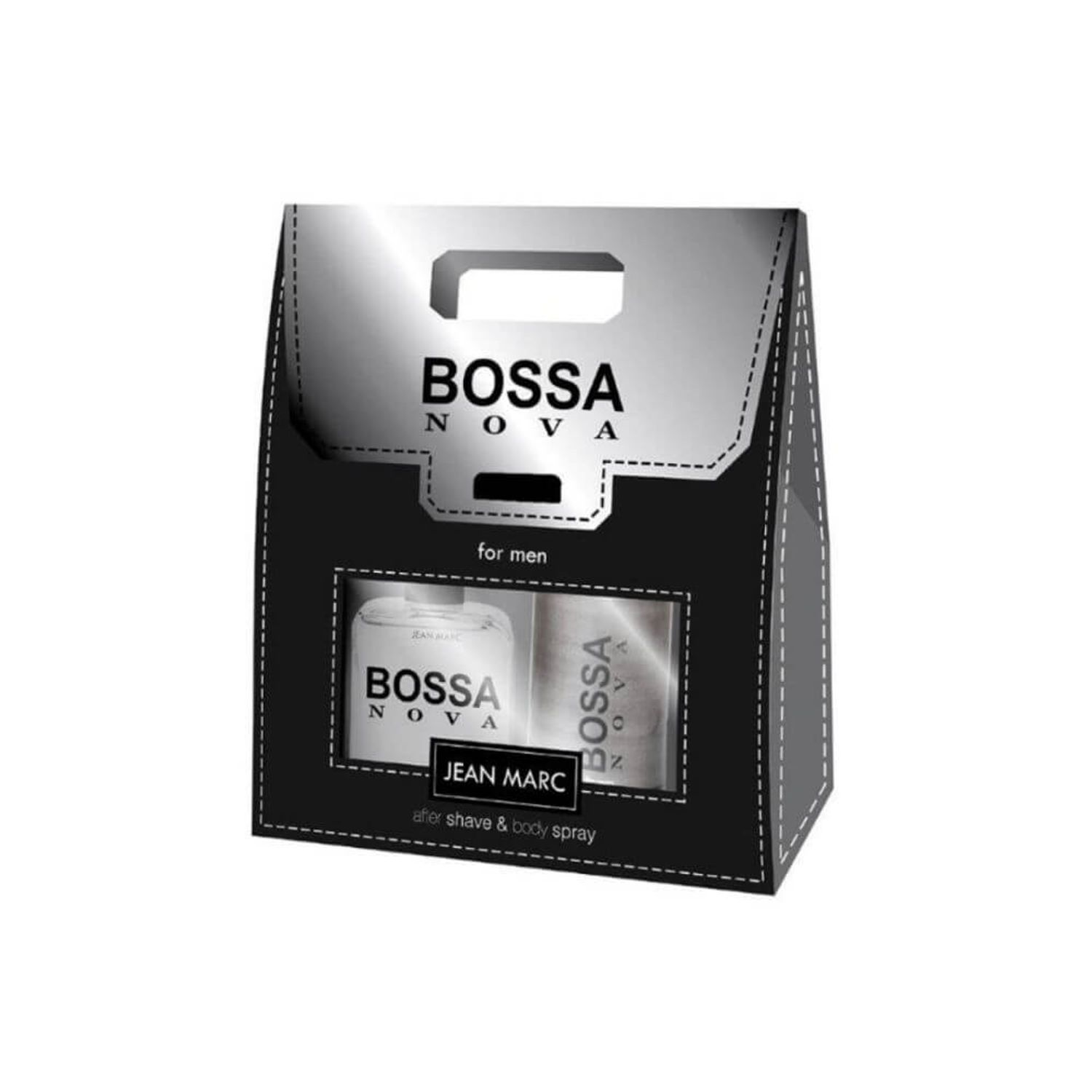 Set Cosmetice Barbati JEAN MARC Bossa Nova, After Shave 100 ml si Spray Deodorant de Corp 150 ml fotografia produsului
