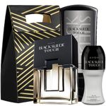Set 3 produse Black Suede Touch, Avon - Apa de toaleta 75 ml, Gel de dus pentru par si corp 250 ml, Deodorant roll - 5059018006929 fotografia produsului View 5 S