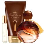Set Far Away Beyond, Avon- Apa de parfum 50 ml, Lotiune de corp 150 ml si Mini apa de parfum 10 ml fotografia produsului