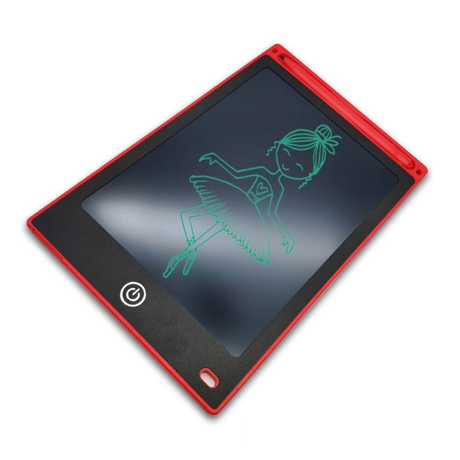 Tableta LCD pentru scris si desenat copii , 10 inch, culoare rosie fotografia produsului