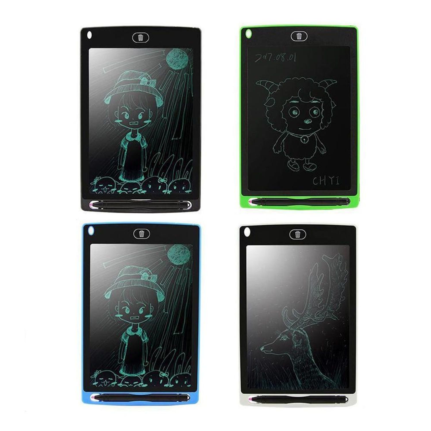 Tableta LCD de scris si desenat pentru copii, 10,5 inch, +3 ani, culoare albastra fotografia produsului View 3 L
