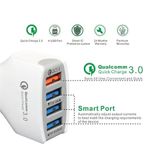 Incarcator Auto, 4x USB 3.0 Ultra Fast Charge Culoare Alb fotografia produsului View 2 S