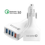 Incarcator Auto, 4x USB 3.0 Ultra Fast Charge Culoare Alb fotografia produsului View 3 S