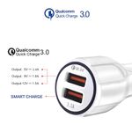 Incarcator auto Star, 12-24v LS CC9, Quick Charge 3.0, 2 x USB, Alb fotografia produsului View 4 S
