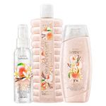 Set baie cu piersici Gel dus 500 ml, spumant 500 ml, spray 100 ml fotografia produsului