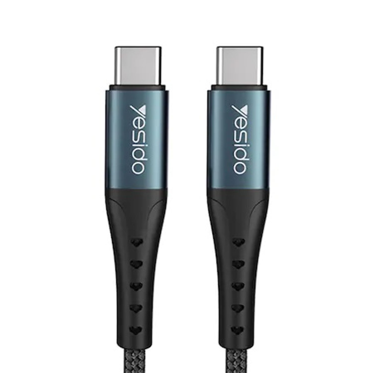 Cablu de date USB-C la USB-C PD 60W Yesido CA66, 3A, 1.2m, negru fotografia produsului View 2 L
