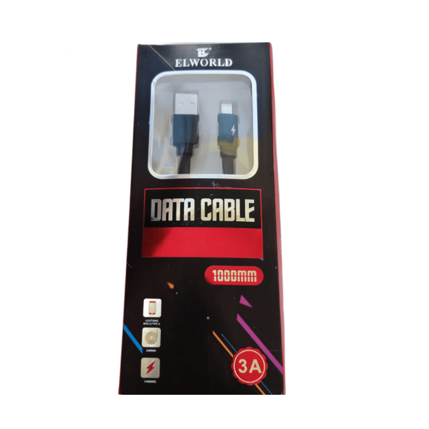 Cablu De date Si Incarcare Pentru Telefon,mufa tip microUSB,Fast Chartging\Data, 3.4A culoare negru fotografia produsului