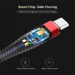Cablu date si incarcare fish charge 2.4 A micro usb de 1 metru lungime rosu fotografia produsului View 8 S