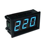 Voltmetru cu afisaj digital, AC 30 - 500V, cu 2 fire si conector, negru fotografia produsului