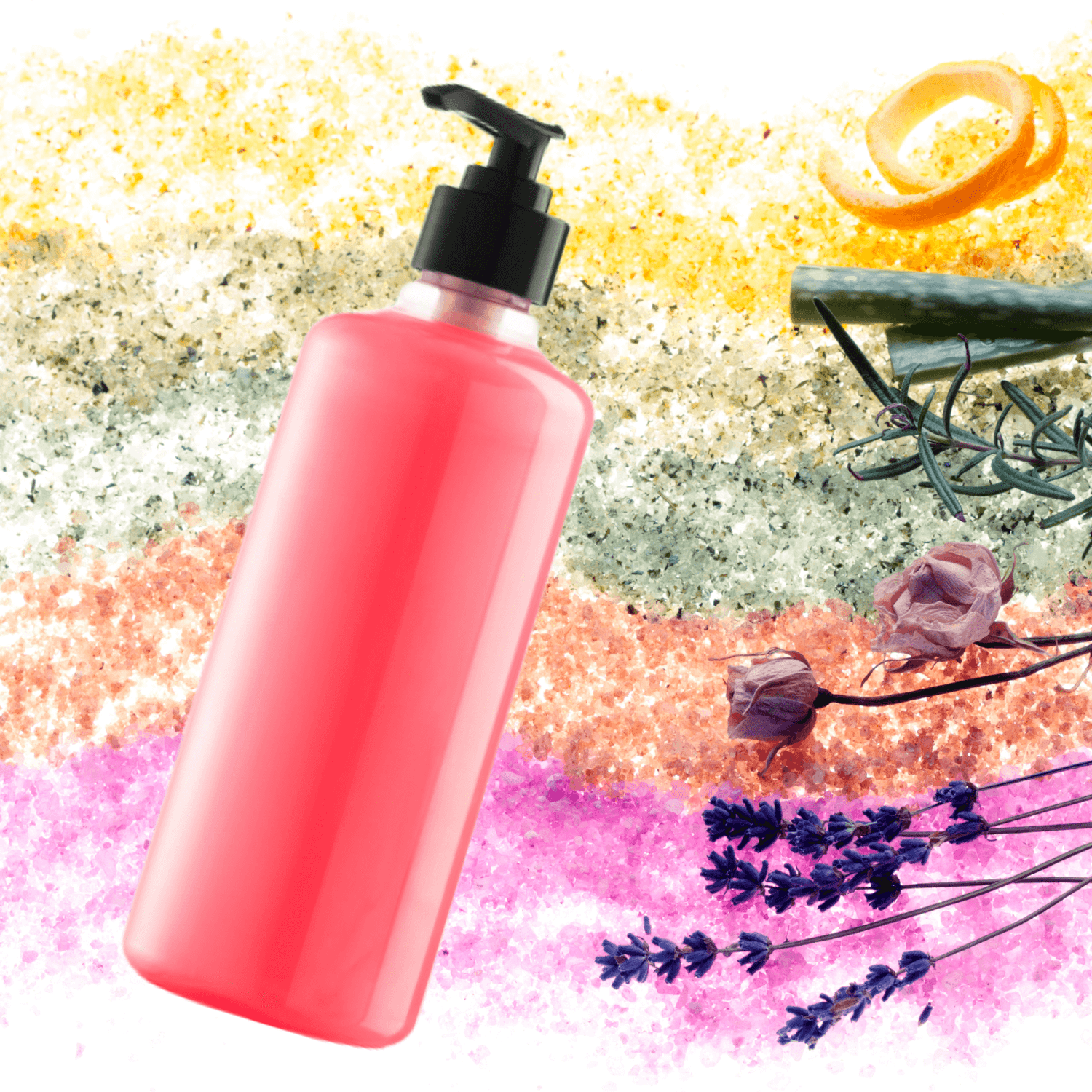 Sapun natural lichid Wild Rose 500ml fotografia produsului View 3 L