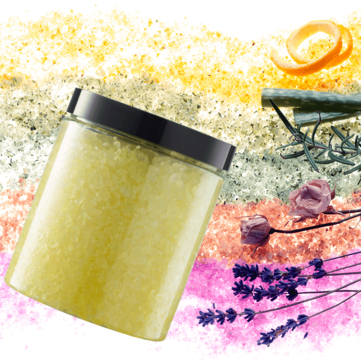 Set 4 buc Sare de baie Jasmin 500g fotografia produsului View 2 L