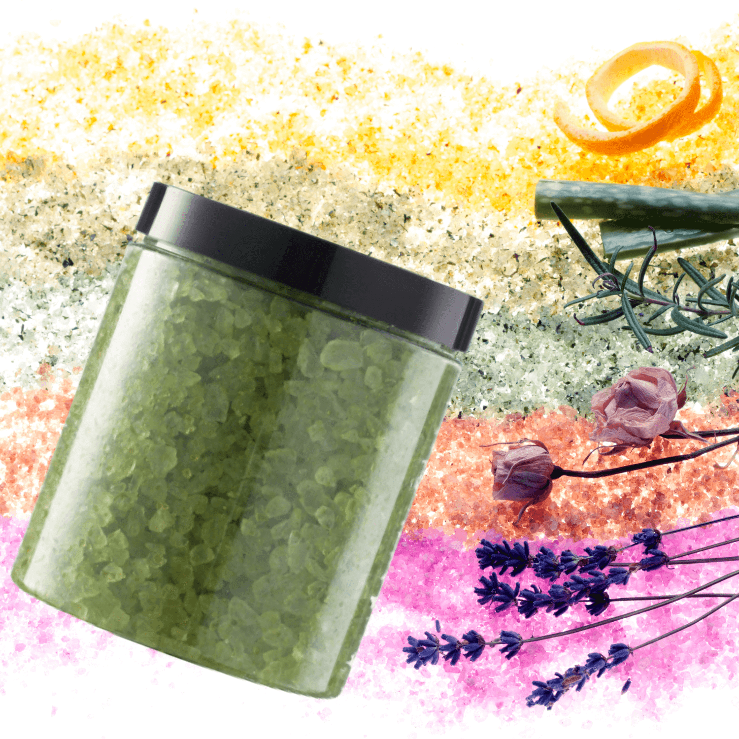 Set 4 buc Sare de baie Bamboo Forest 500g fotografia produsului View 2 L