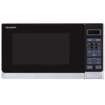 Cuptor cu microunde Sharp R242WW, 800W, 20 L, Timer, Touch control, Dezghetare, Argintiu fotografia produsului