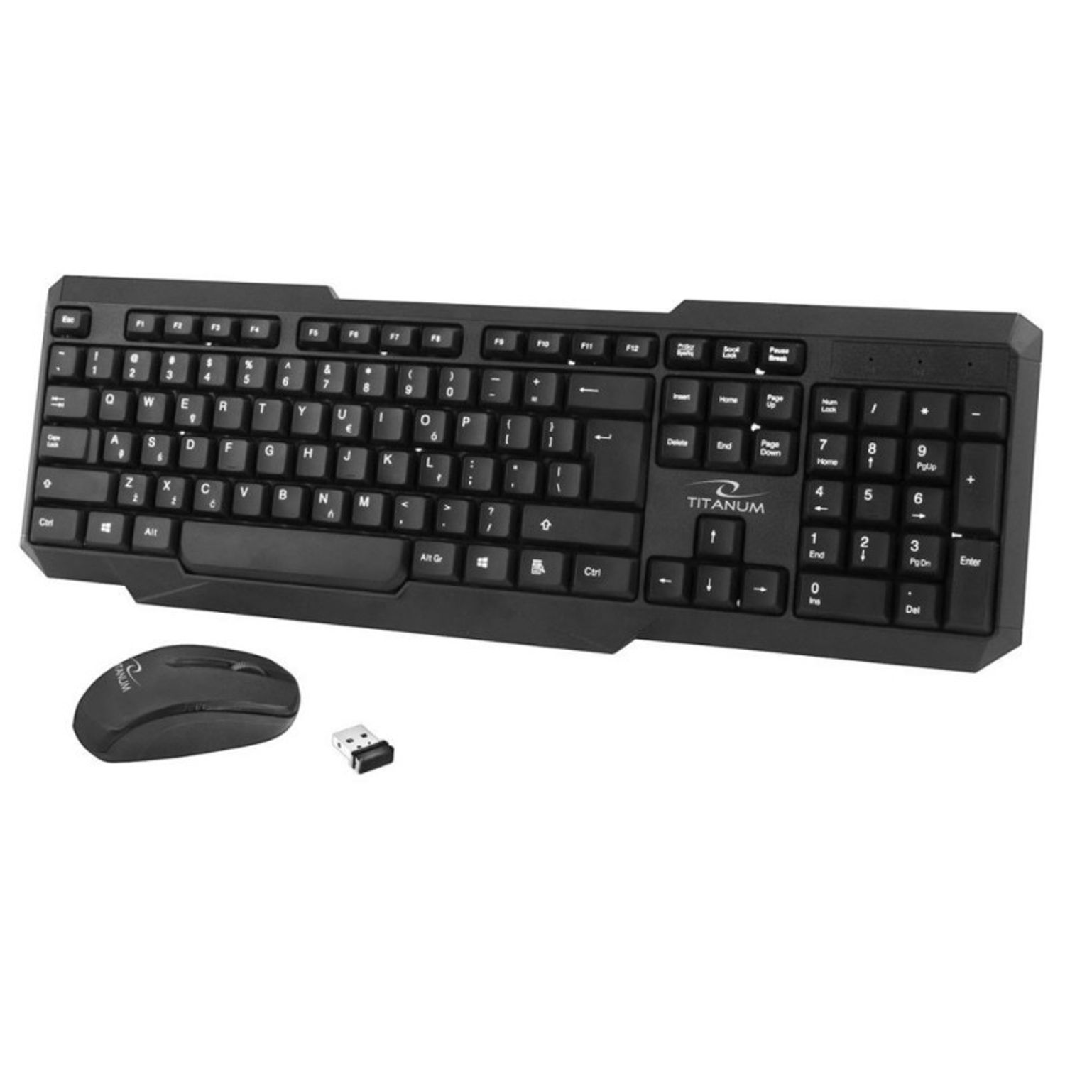 Set mouse si tastatura Esperanza TK108, Bluetooth, negru fotografia produsului