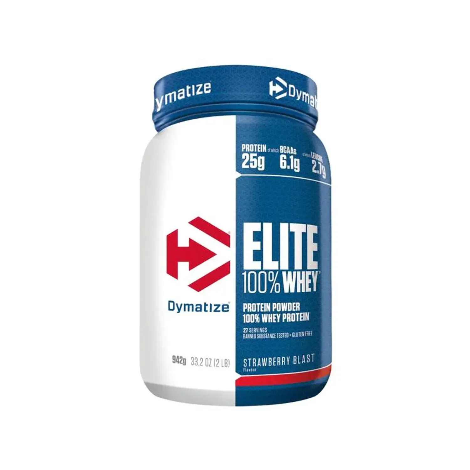 Concentrat proteic din zer Dymatize Elite 100% Whey Protein 942 gr, Strawberry Blast fotografia produsului