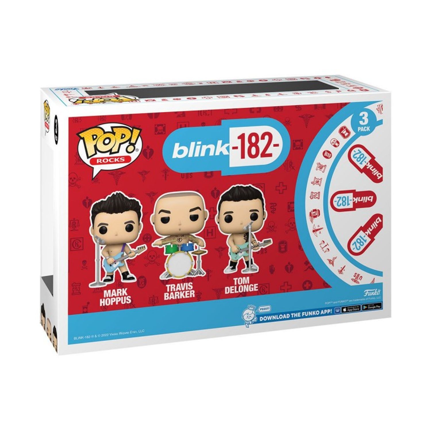 Set 3 Figurine Blink 182 POP! Rocks, 9cm fotografia produsului View 3 L