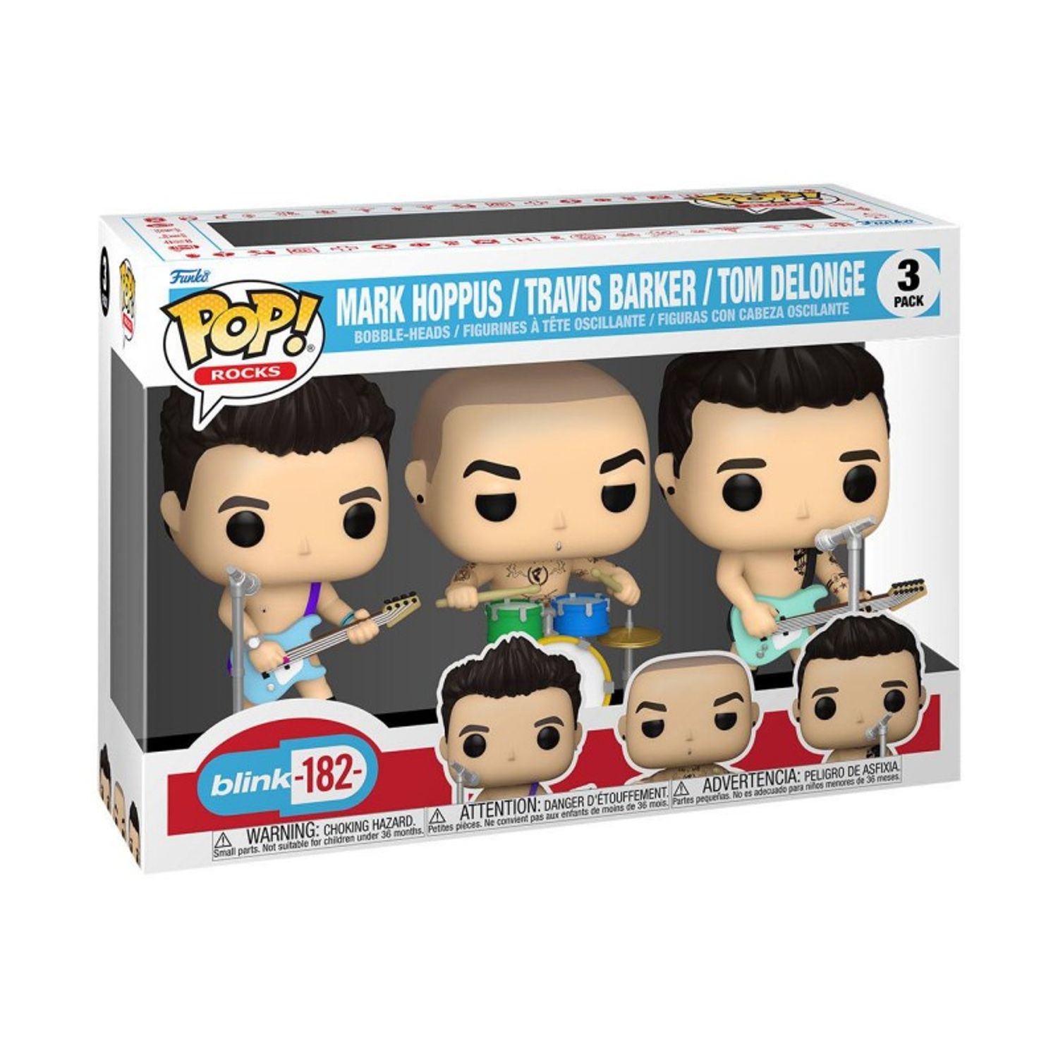 Set 3 Figurine Blink 182 POP! Rocks, 9cm fotografia produsului View 2 L