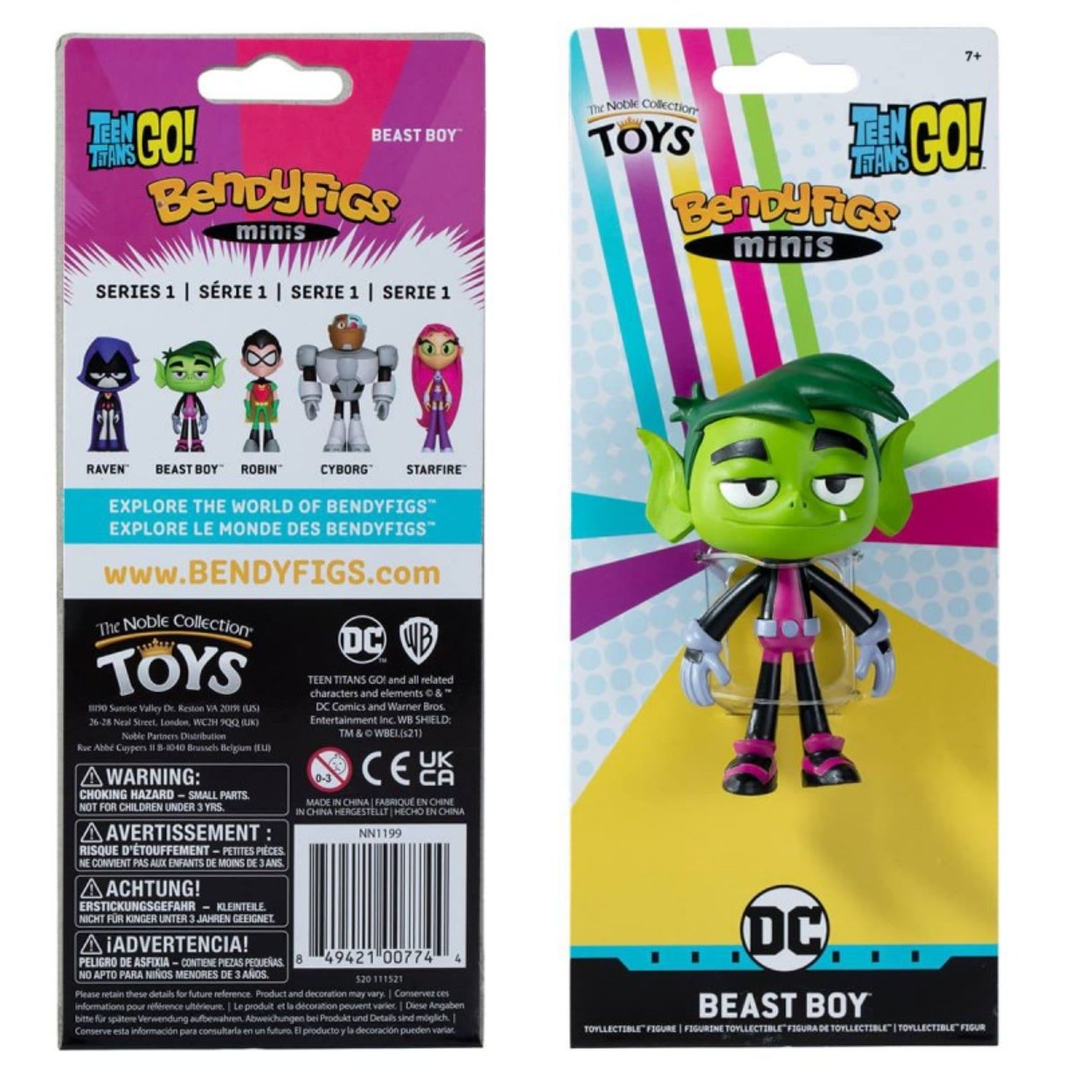 Figurina Teen Titans Beast Boy, 9cm fotografia produsului View 2 L