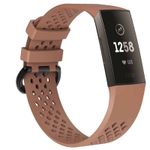 Curea Bratara sport Edman pentru Fitbit Charge 3 / 4, marimea L, Maro fotografia produsului