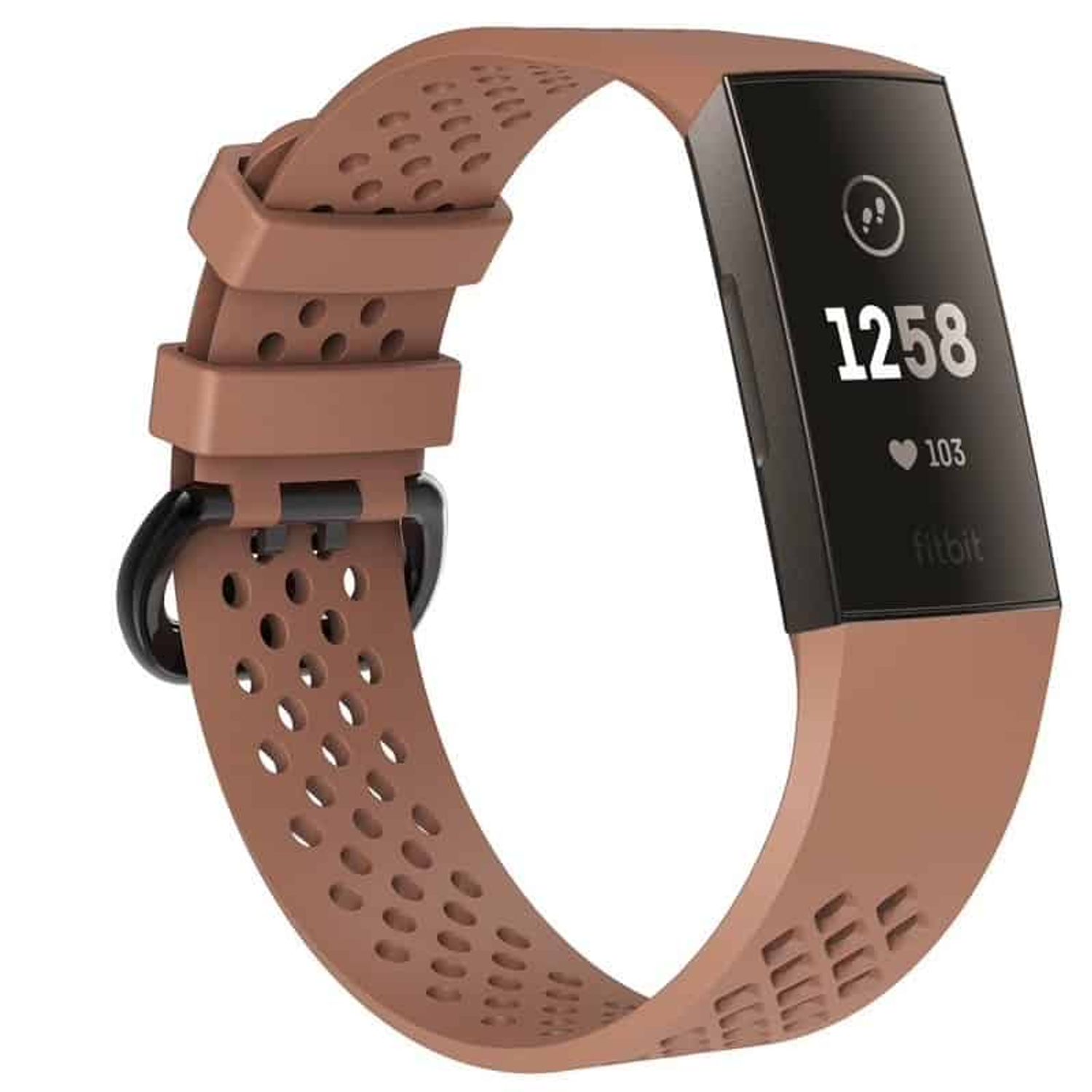 Curea Bratara sport Edman pentru Fitbit Charge 3 / 4, marimea L, Maro fotografia produsului