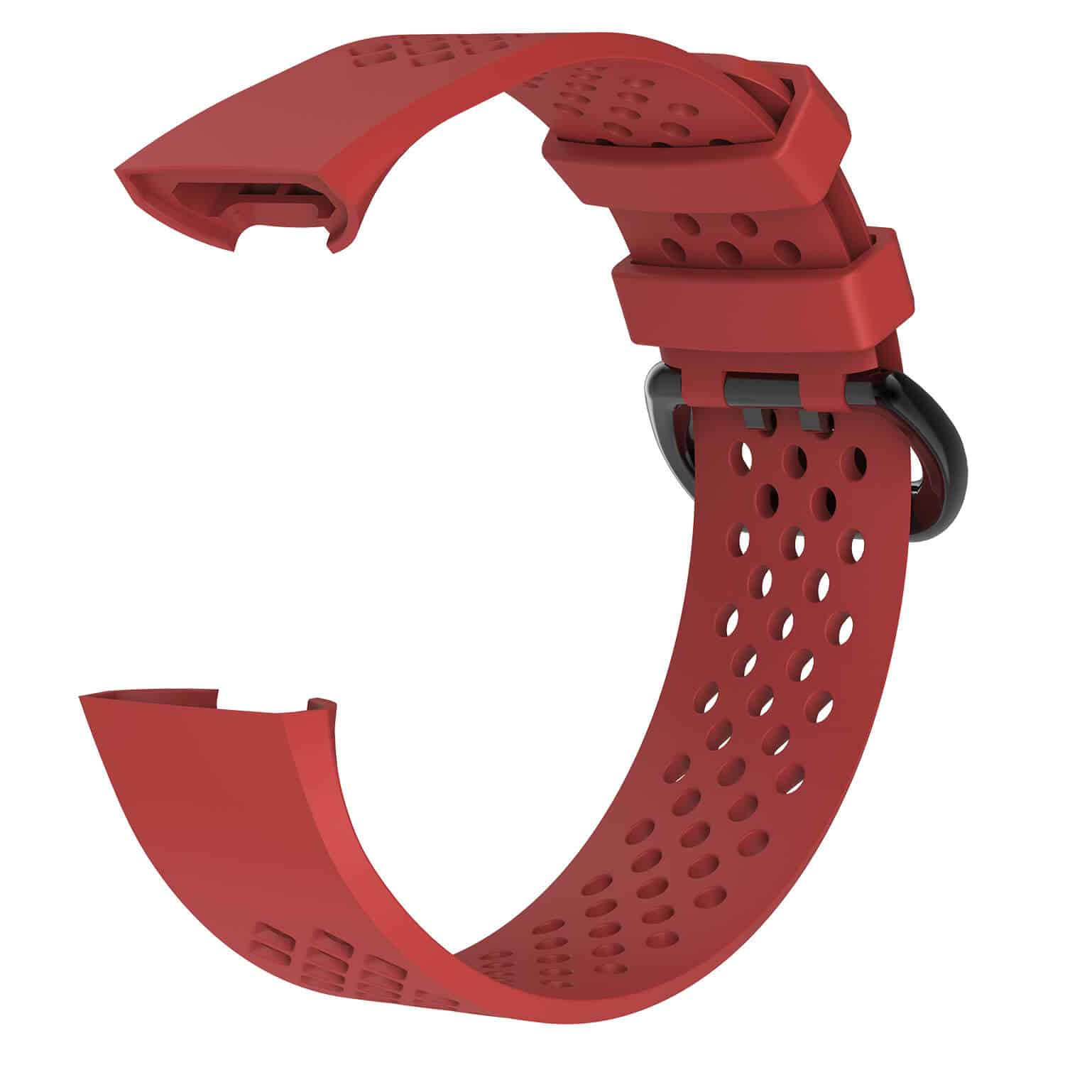 Curea Bratara sport Edman pentru Fitbit Charge 3 / 4, marimea L, Rosu fotografia produsului View 3 L