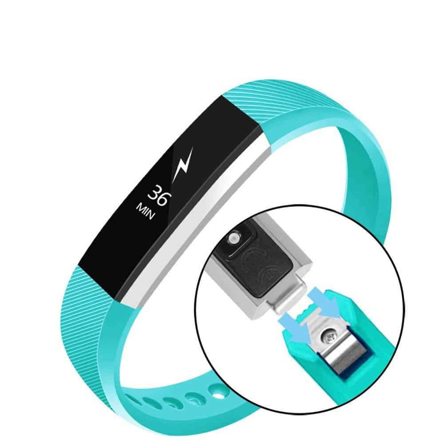 Curea Bratara pentru Fitbit Alta/Fitbit Alta HR, marimea S, Turcoaz fotografia produsului View 5 L