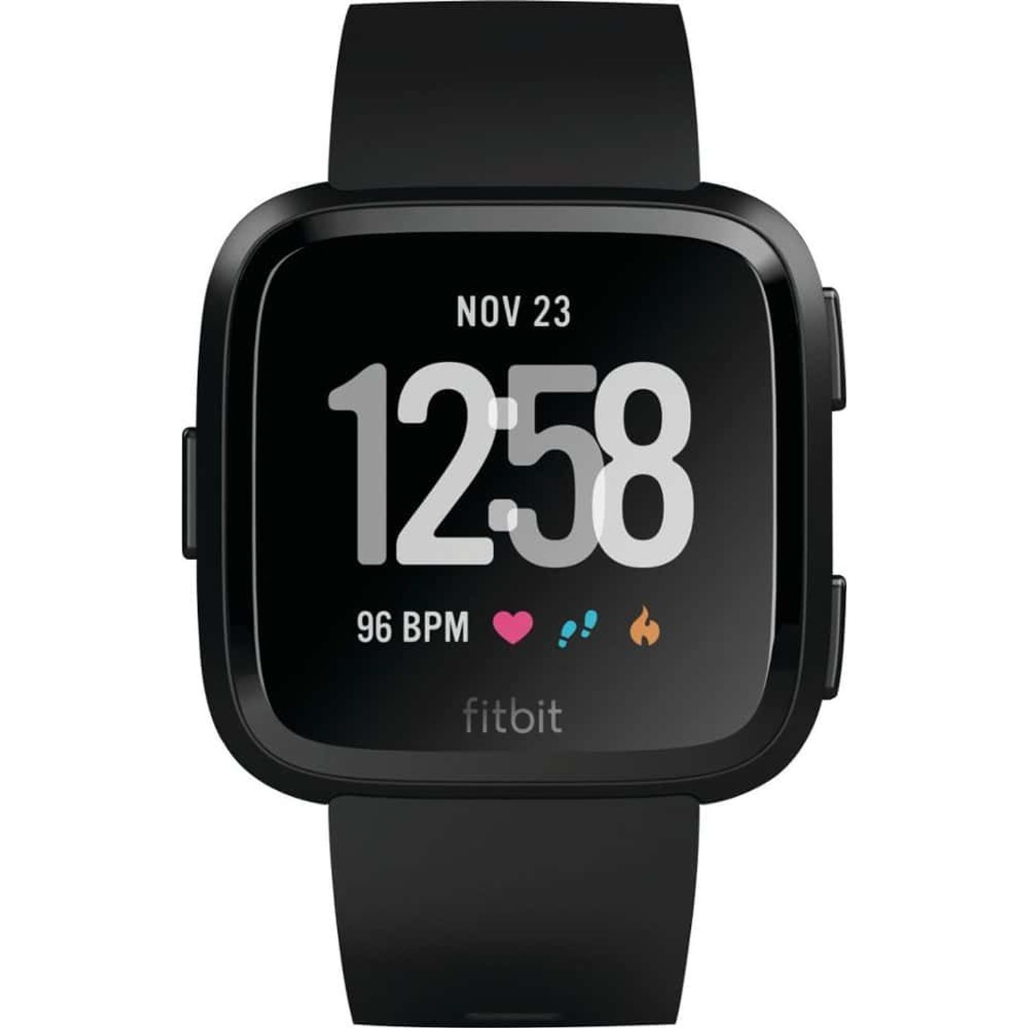 Curea Bratara Edman pentru Fitbit Versa / Versa 2, marimea L, Negru fotografia produsului View 2 L