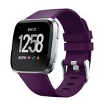Curea Bratara Edman pentru Fitbit Versa / Versa 2, marimea L, Mov fotografia produsului