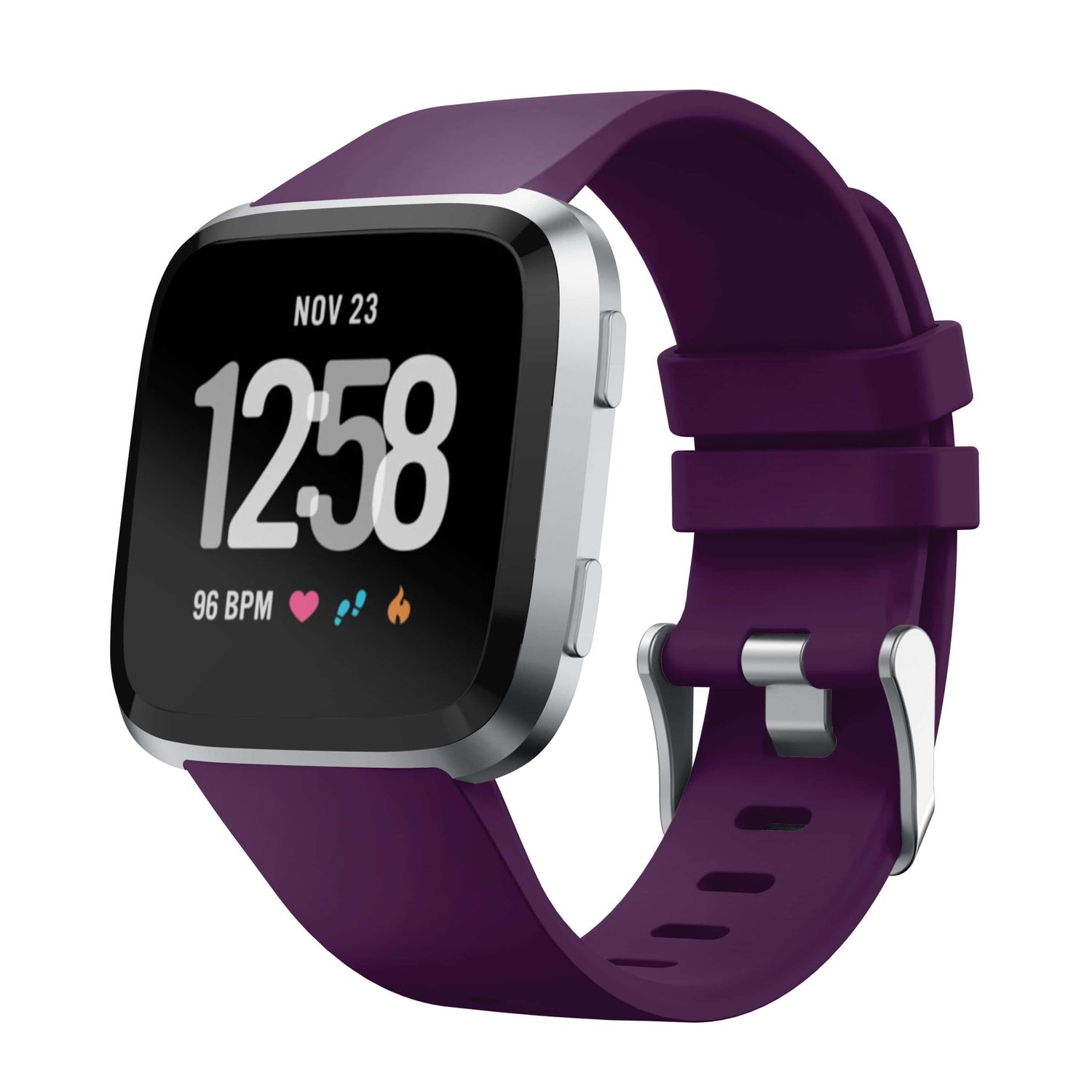 Curea Bratara Edman pentru Fitbit Versa / Versa 2, marimea L, Mov fotografia produsului
