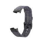 Curea de schimb Edman pentru Fitbit Charge 3 / 4 / 3 SE, material textil, Negru fotografia produsului