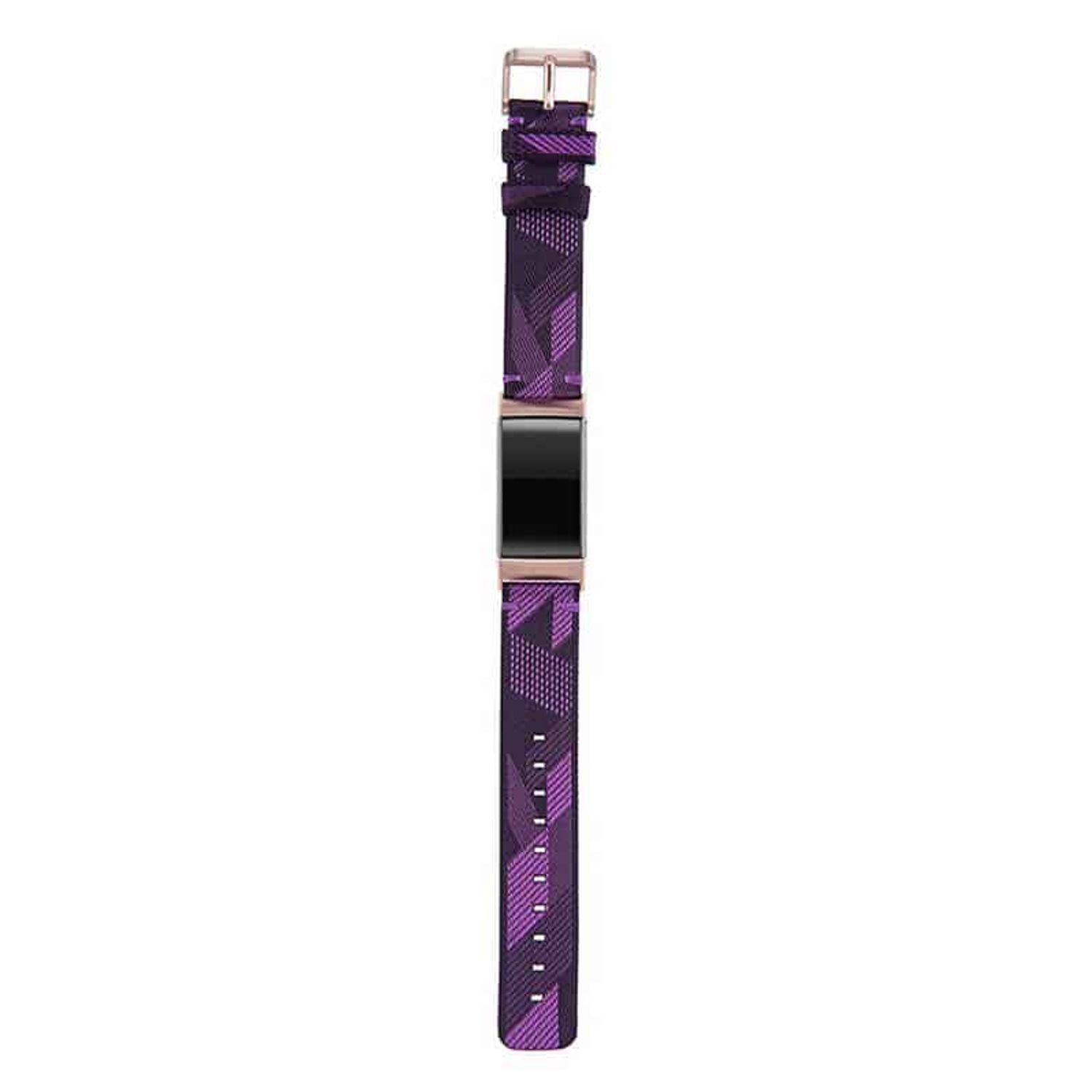 Curea de schimb Edman pentru Fitbit Charge 3 / 4 / 3 SE, material textil, Mov fotografia produsului View 3 L