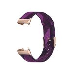 Curea de schimb Edman pentru Fitbit Charge 3 / 4 / 3 SE, material textil, Mov fotografia produsului