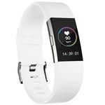 Curea pentru Fitbit Charge 2, marimea L, Alb fotografia produsului