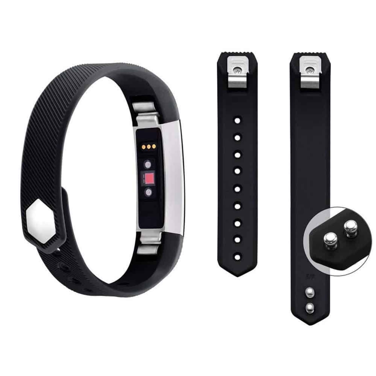 Curea Bratara pentru Fitbit Alta/Fitbit Alta HR, marimea L, Negru fotografia produsului View 2 L