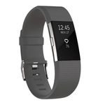 Curea pentru Fitbit Charge 2, marimea L, Gri inchis fotografia produsului
