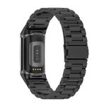 Curea metalica Edman 3Z pentru Fitbit Charge 5, Negru fotografia produsului View 2 S