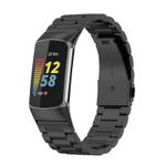 Curea metalica Edman 3Z pentru Fitbit Charge 5, Negru fotografia produsului