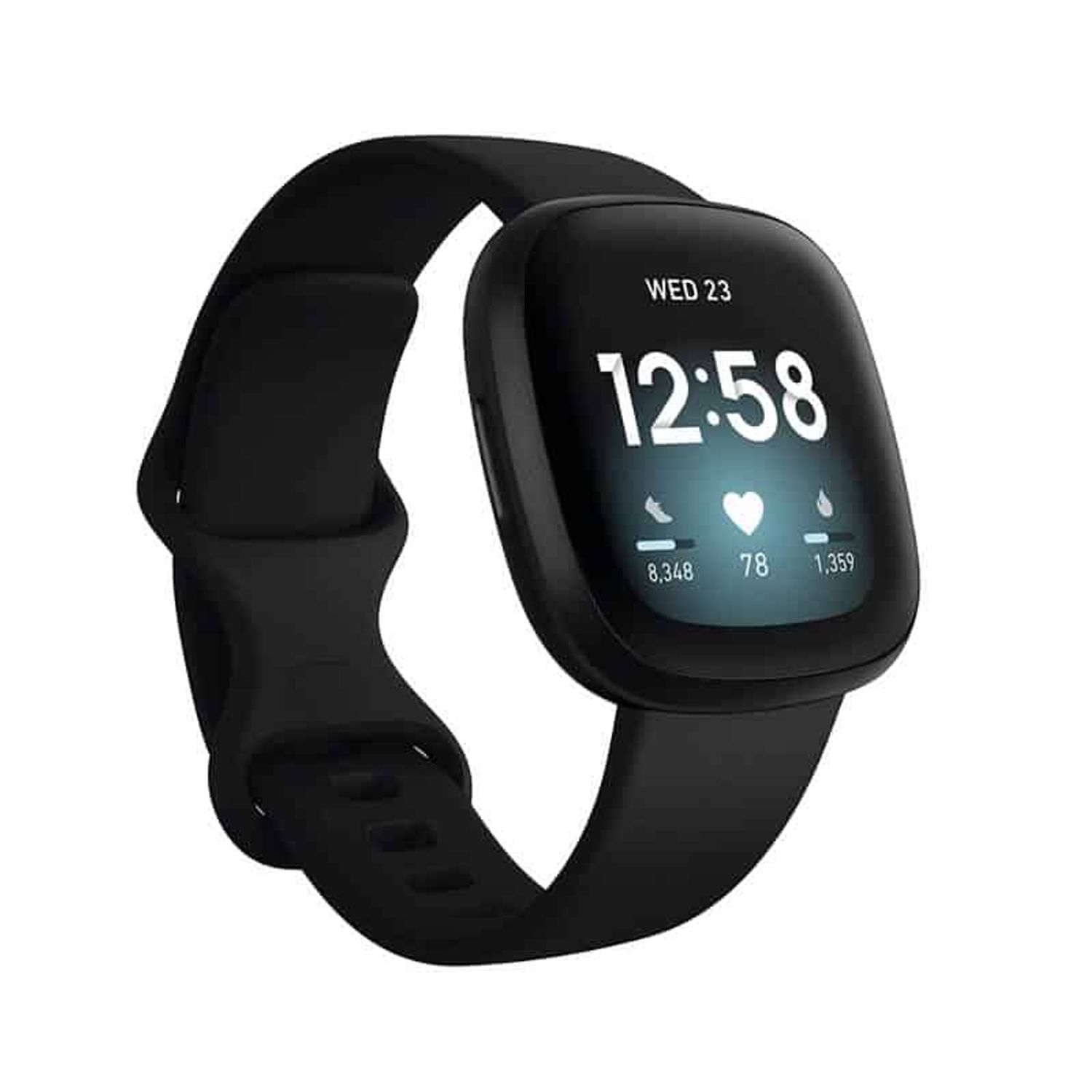 Curea Edman pentru Fitbit Versa 3/Versa 4/Sense, marimea L, Negru fotografia produsului