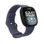 Curea Edman pentru Fitbit Versa 3/Versa 4/Sense, marimea L, Gri petrol fotografia produsului