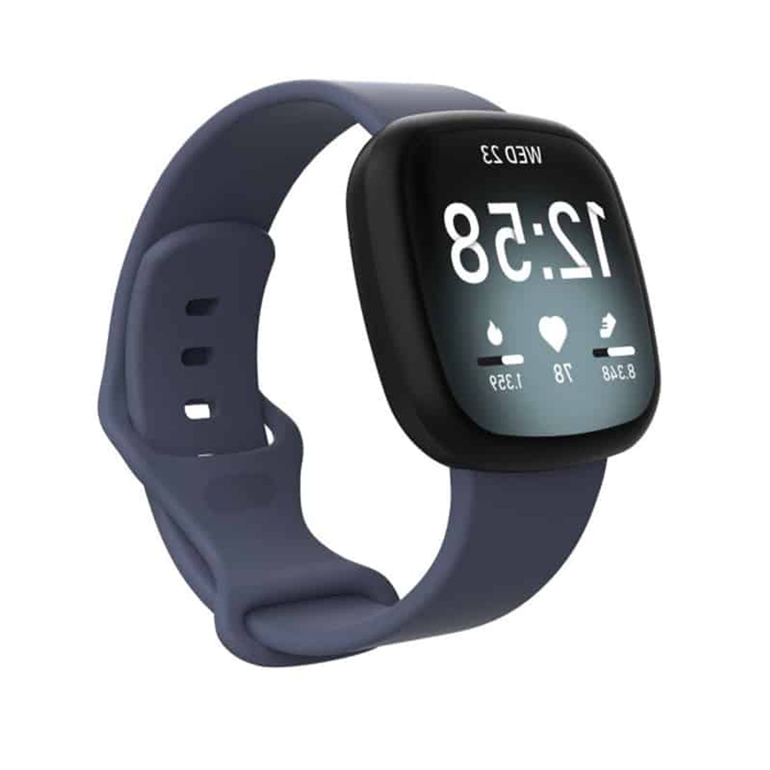 Curea Edman pentru Fitbit Versa 3/Versa 4/Sense, marimea L, Gri petrol fotografia produsului