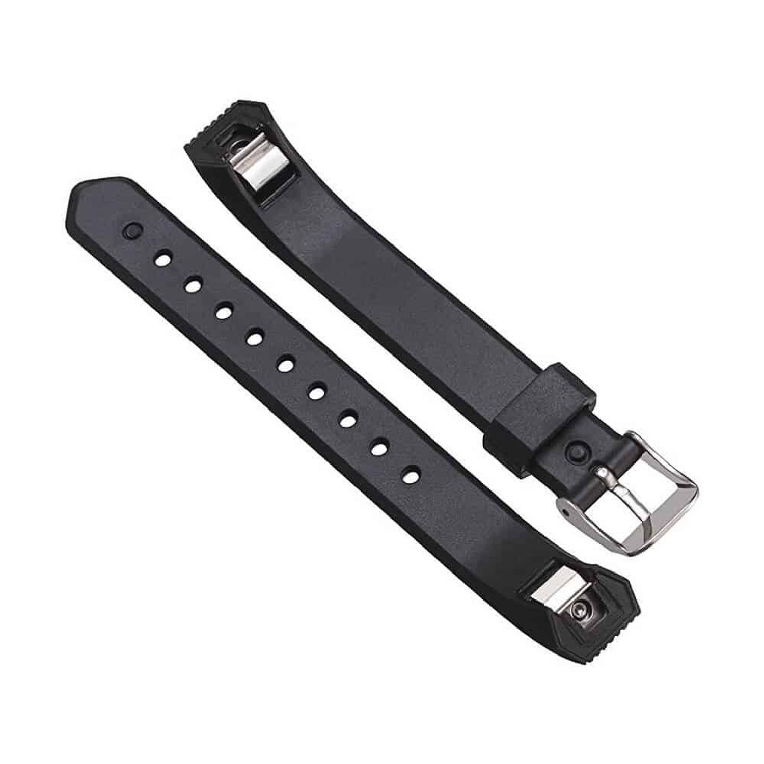 Curea Bratara pentru Fitbit Alta/Fitbit Alta HR, cu catarama, marimea L, Negru fotografia produsului View 3 L