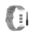 Curea Bratara Edman pentru Huawei Watch Fit, siliconica, Gri fotografia produsului
